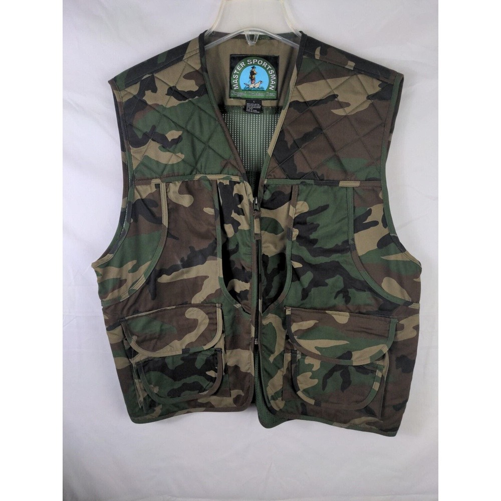 Vintage MASTER SPORTSMAN camo vest size large